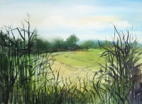 Arif Ansari, 22 x 28 Inch, Water Color on Paper, Landscape Painting, AC-AAR-050